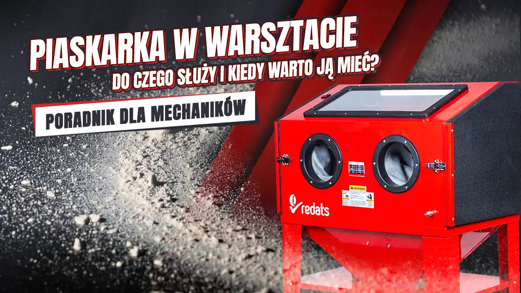 piaskarka w warsztacie