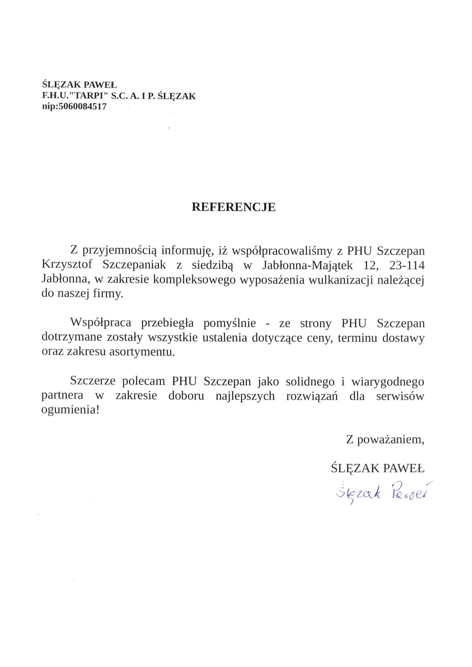 Skan referencji