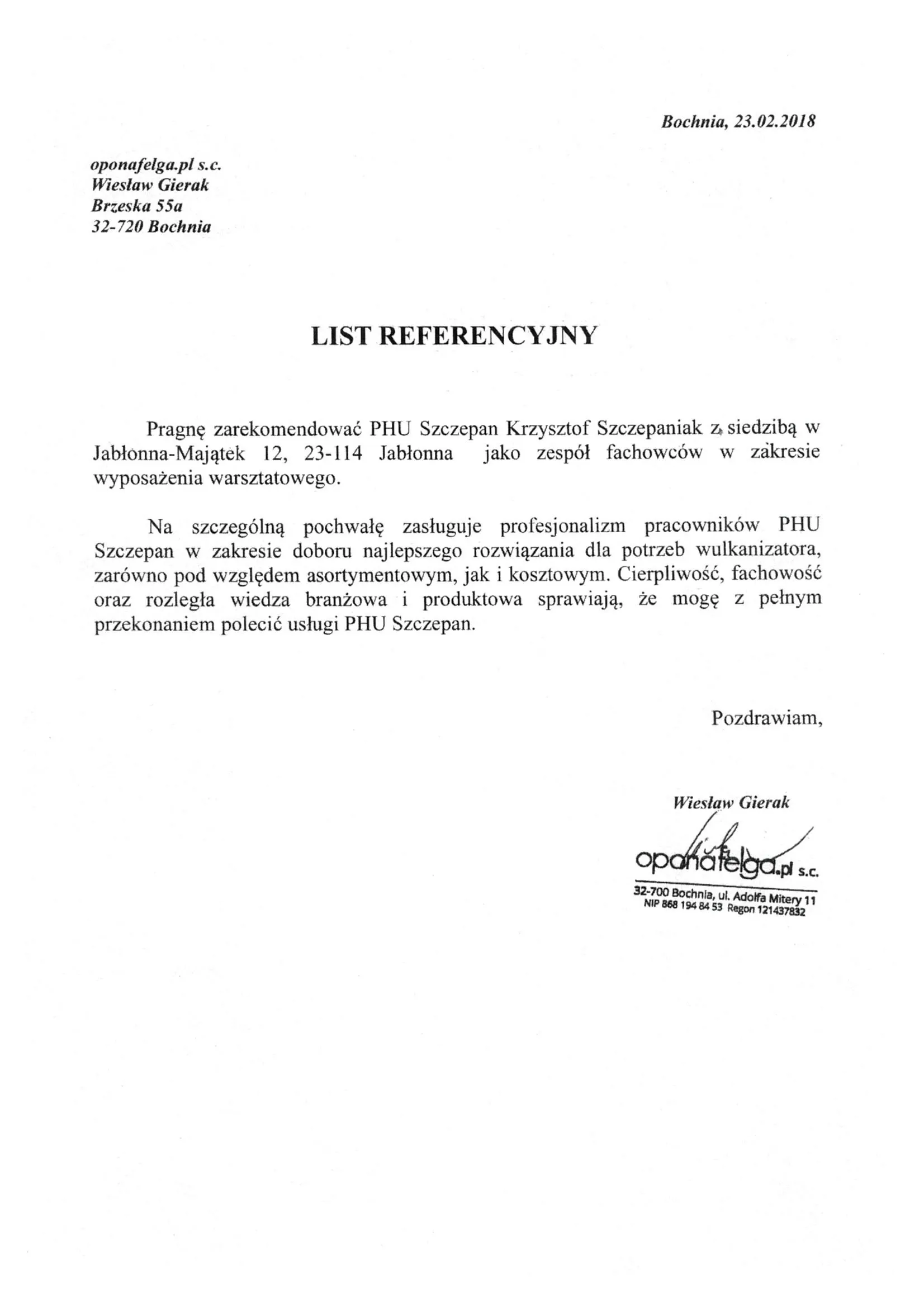 Skan referencji