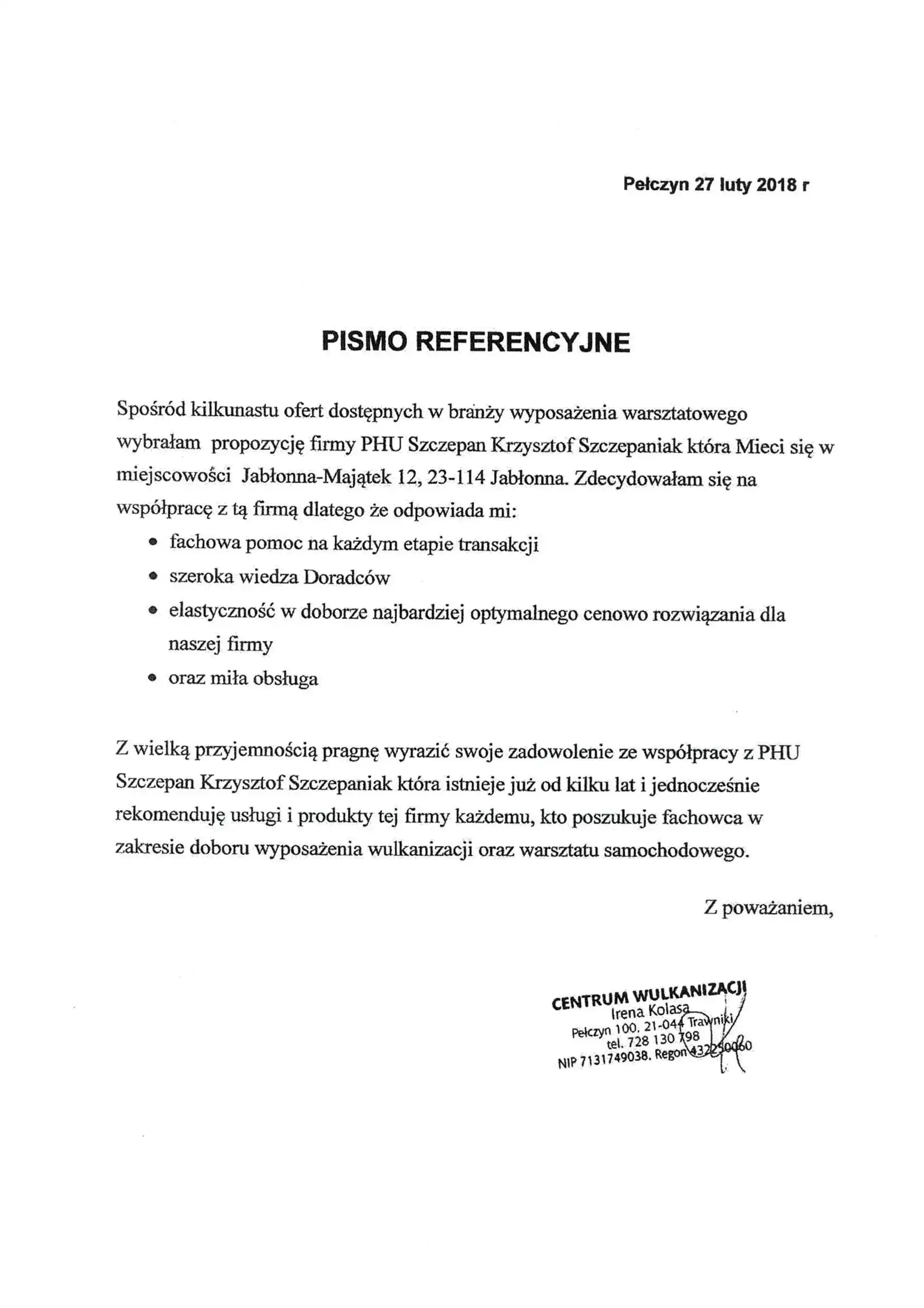 Skan referencji