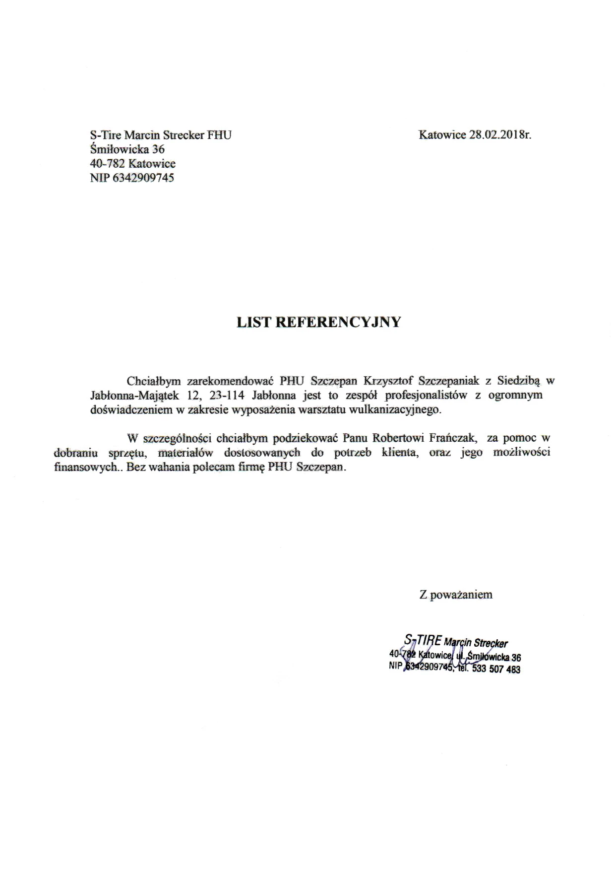 Skan referencji