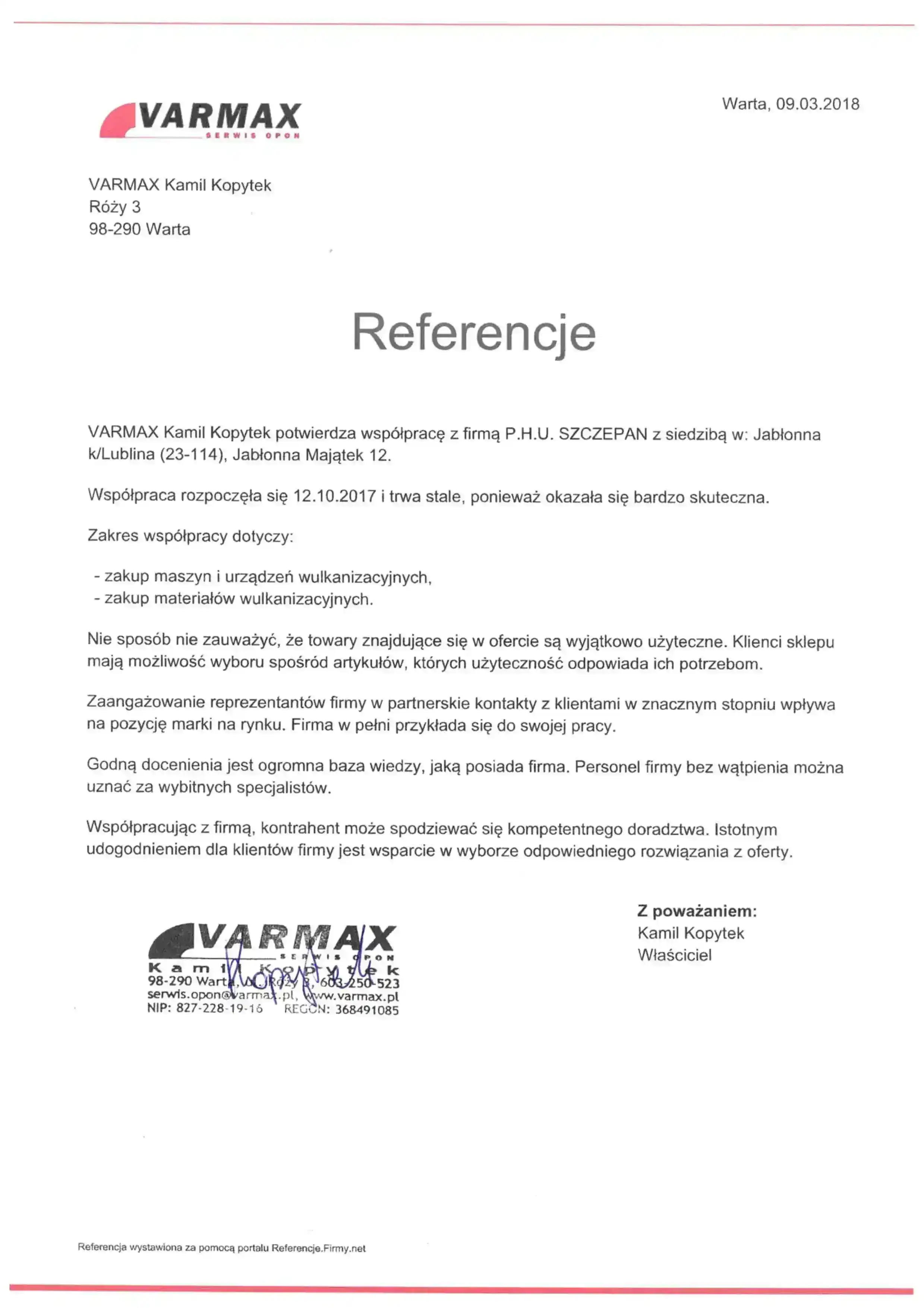 Skan referencji