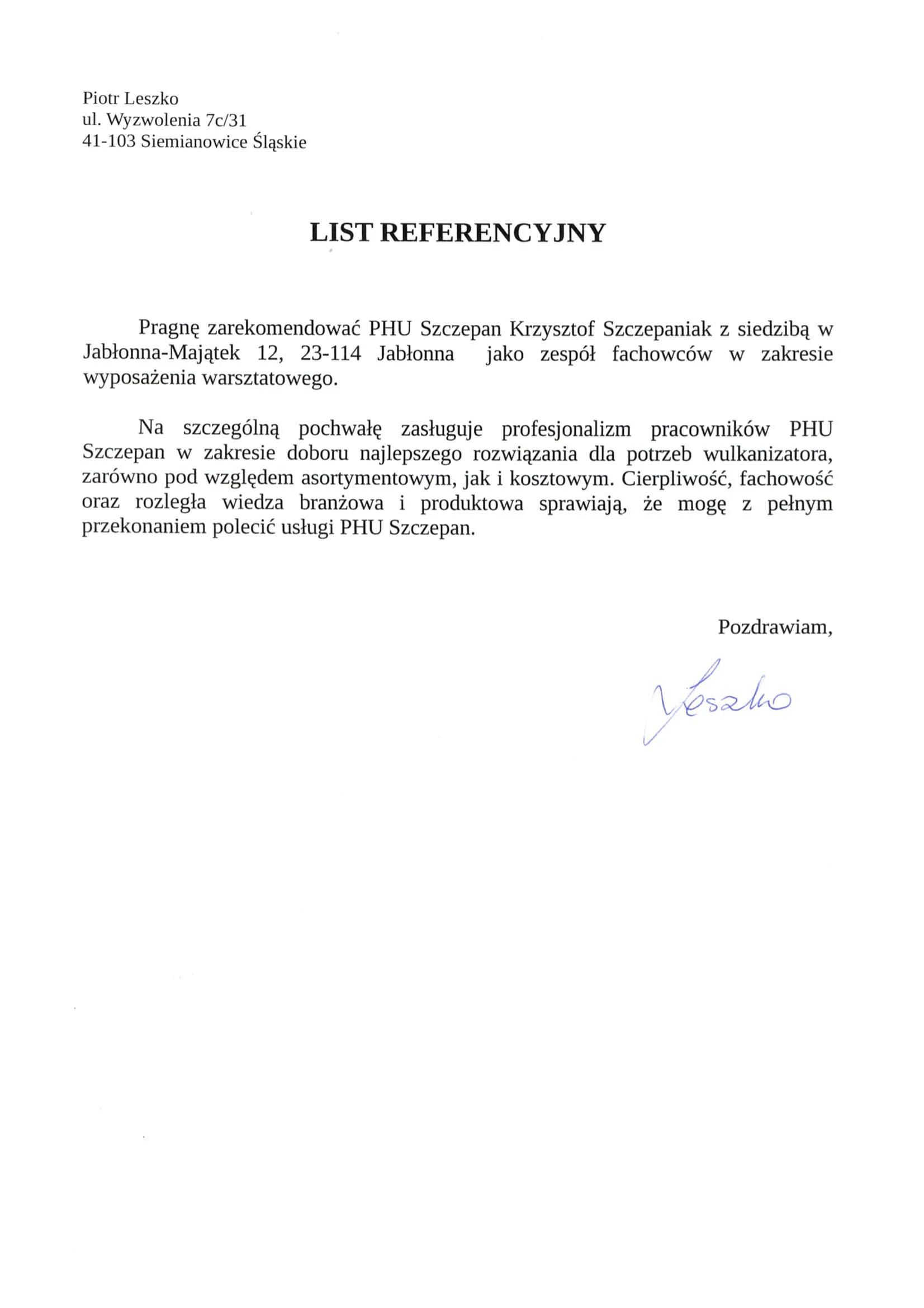 Skan referencji