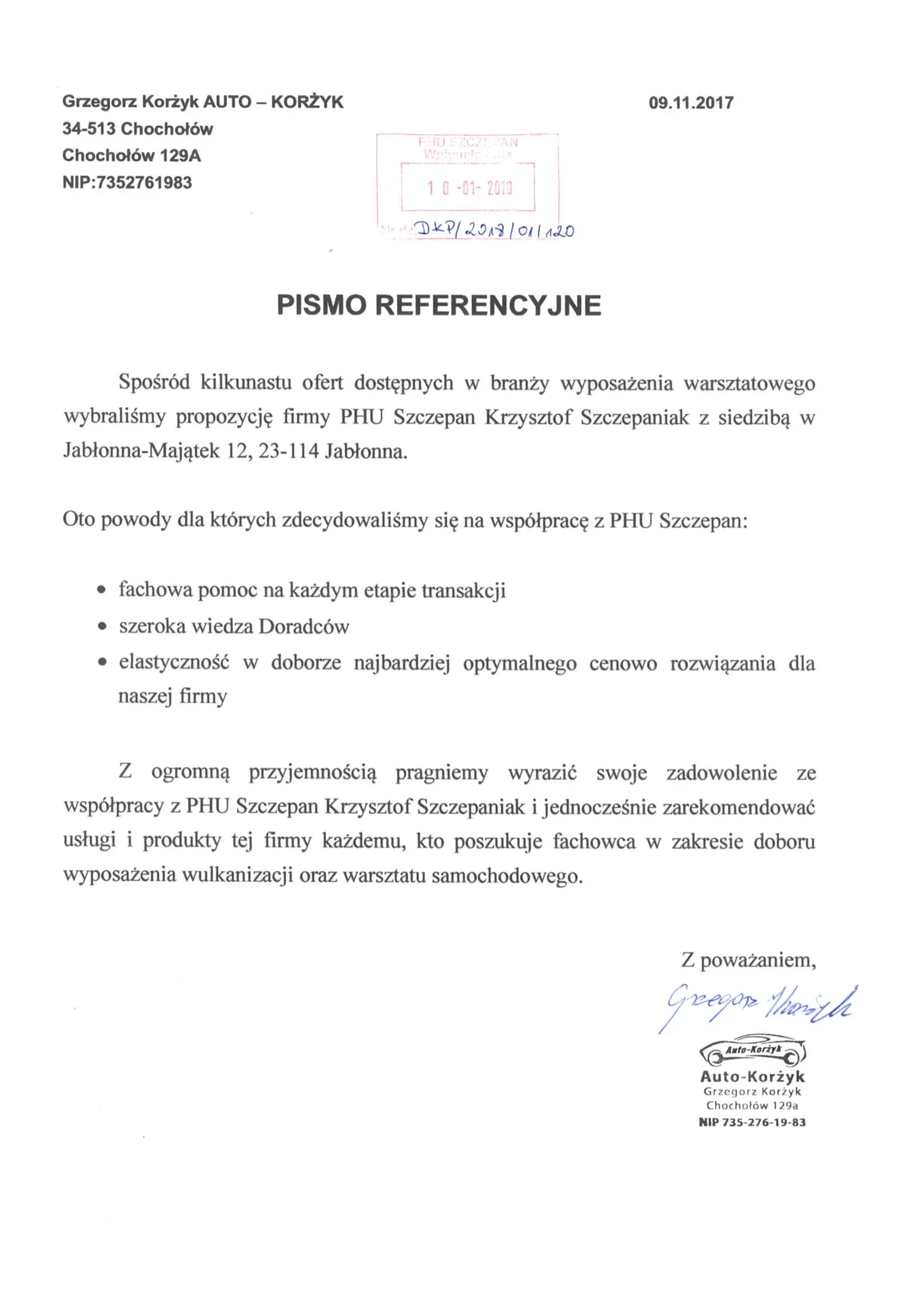 Skan referencji