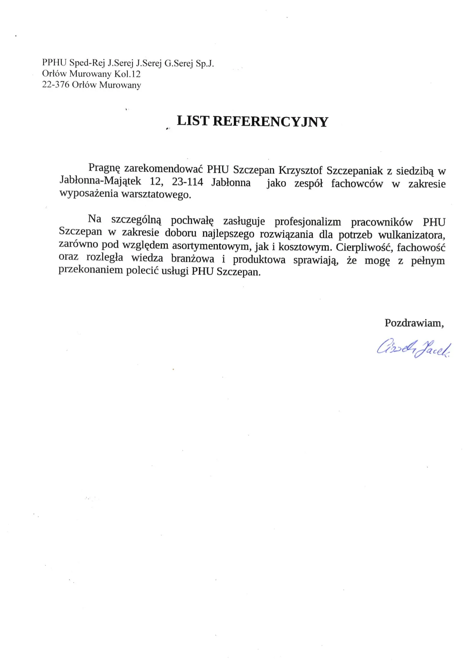 Skan referencji