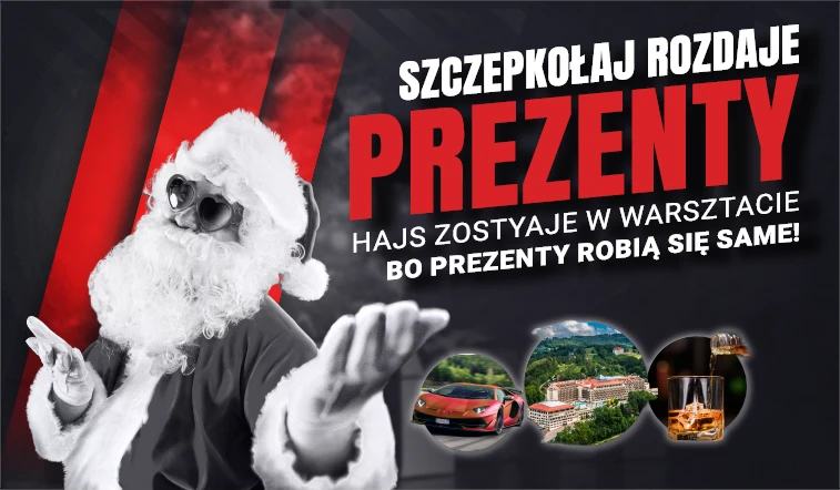 Szczepkołaj rozdaje prezenty