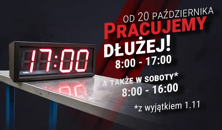 Pracujemy dłużej!