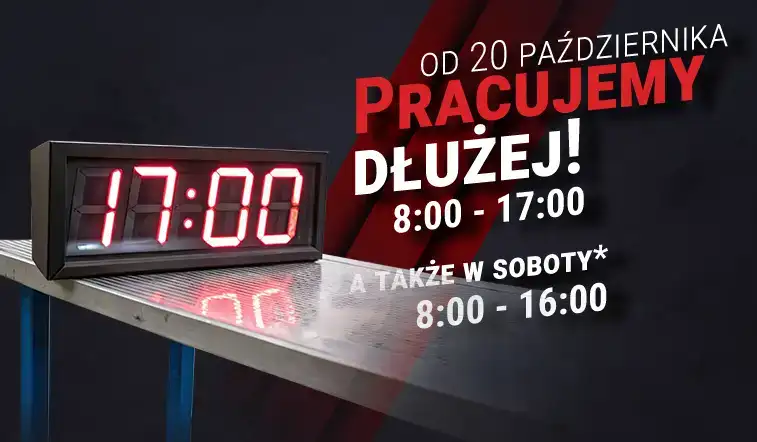 Pracujemy dłużej!