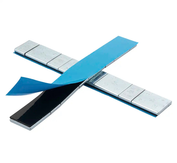 ZESTAW Ciężarki klejone Fe ocynk szeroka taśma 5/10g - 200 pasków FIVESTARS EDGY