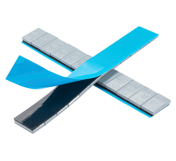 Ciężarki klejone Fe powlekane szare szeroka taśma 5g - 400 pasków FIVESTARS EDGY