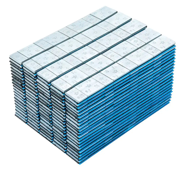 ZESTAW Ciężarki klejone Fe ocynk szeroka taśma 5/10g - 200 pasków FIVESTARS EDGY