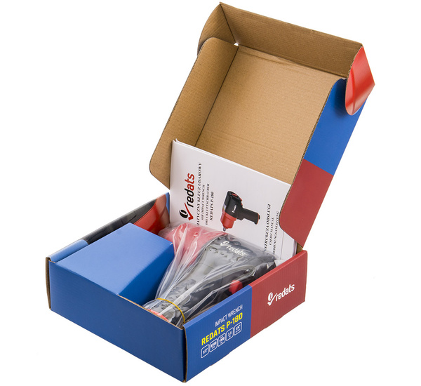 ZESTAW Klucz Pneumatyczny 1/2" Udarowy 1900Nm REDATS P-180 + Lampa LED