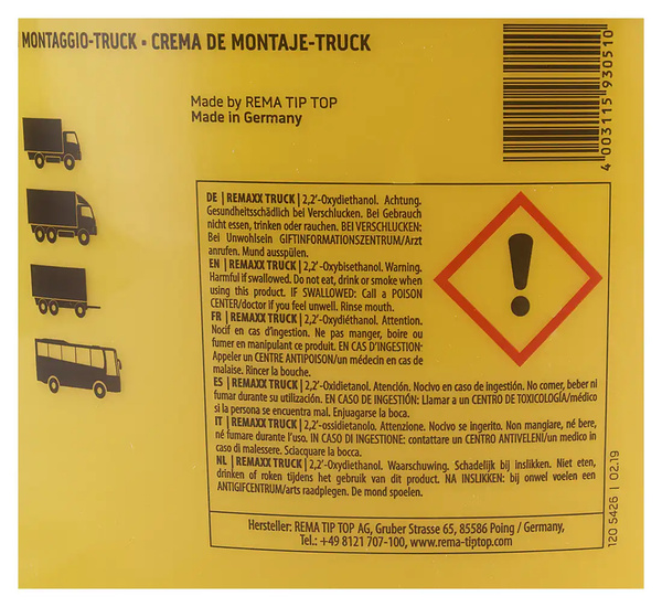 Pasta montażowa do opon ciężarowych TRUCK - 5kg Tip Top