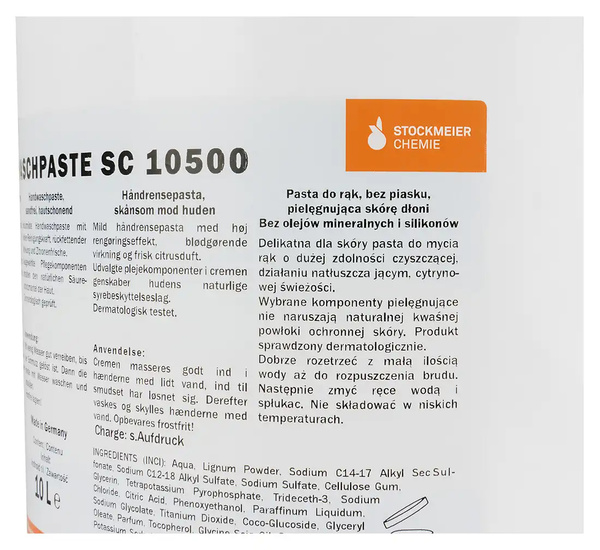 Pasta do mycia rąk HANDWASCHPASTE 10 L