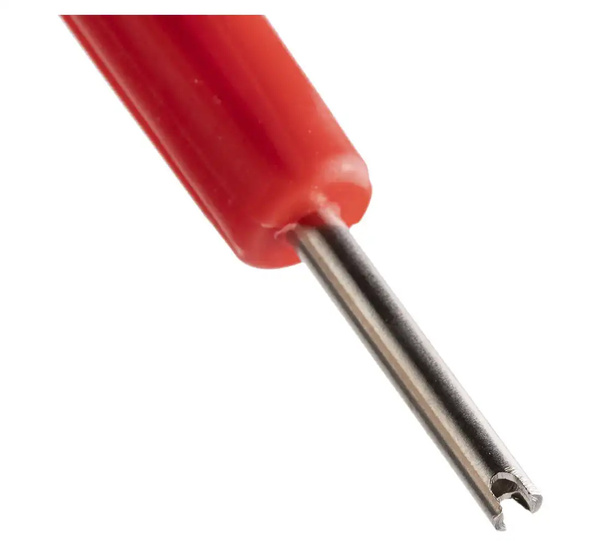 Wkrętak do wkładek zaworów dwustronny