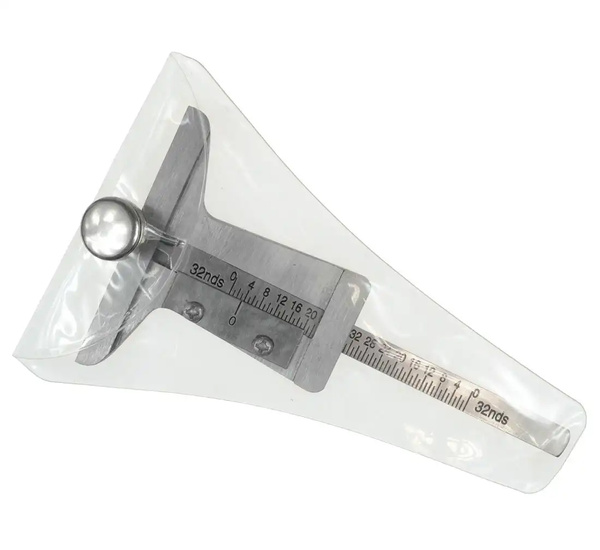 Miernik głębokości bieżnika REDATS metalowy 0-25 mm dwie skale futerał