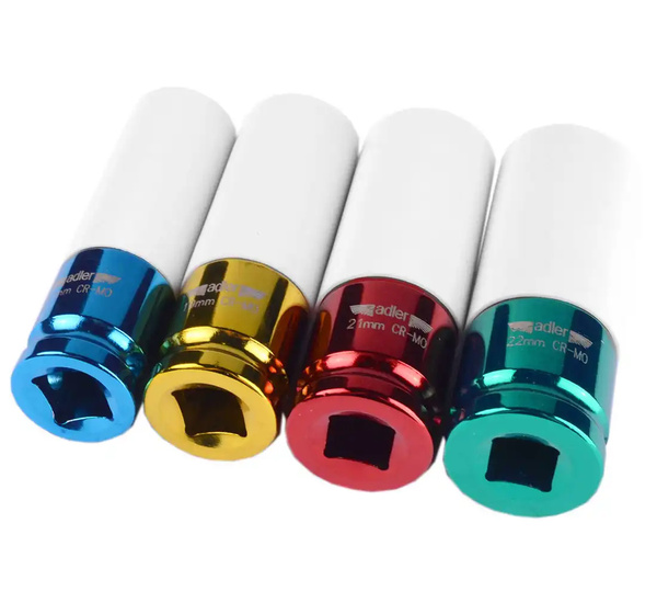 Nasadki udarowe 1/2" do felg aluminiowych ADLER zestaw 4szt