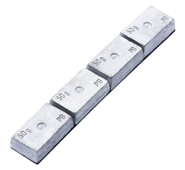 Ciężarki klejone Pb do kół ciężarowych 4x50g - 10 pasków