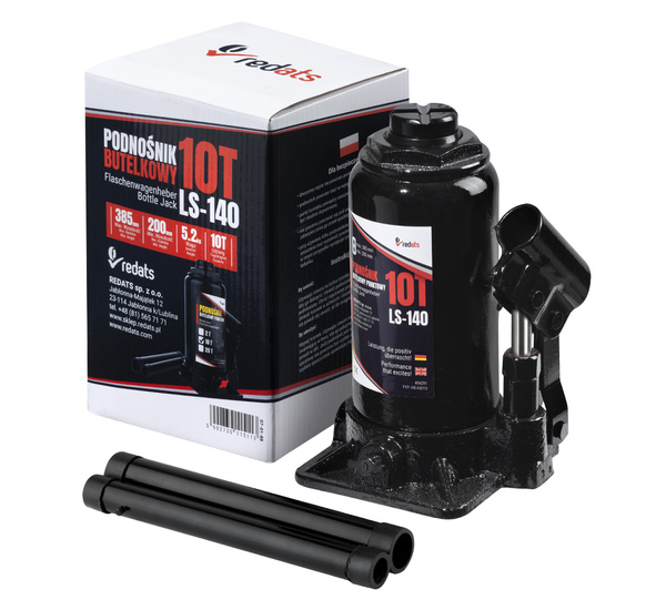 Podnośnik Hydrauliczny Butelkowy Słupkowy 10T REDATS LS-140