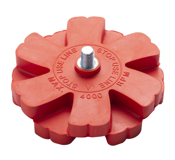 Krążek Gumowy do Usuwania Kleju na Wiertarkę Karbowany PREMIUM RED