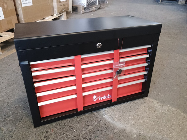 OUTLET Skrzynka narzędziowa REDATS pusta 9 szuflad Black