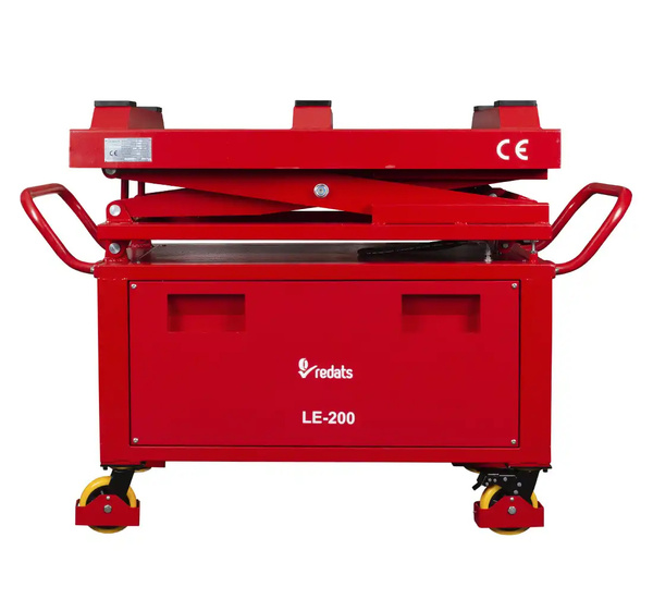 Podnośnik nożycowy mobilny do baterii, skrzyń biegów i silników 230V 1T REDATS LE-200