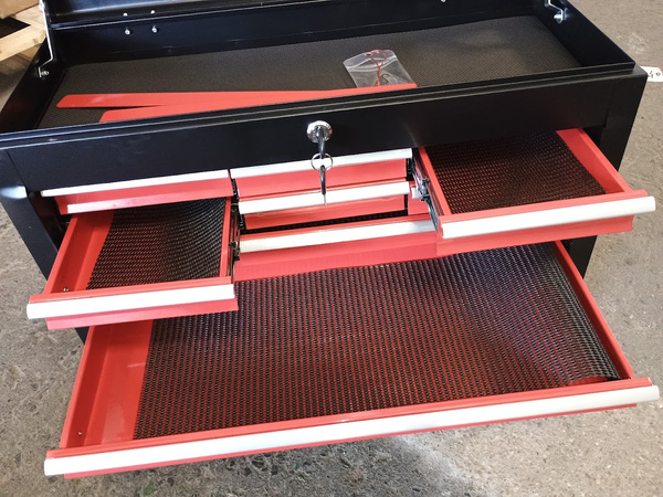 OUTLET Skrzynka narzędziowa REDATS pusta 9 szuflad Black