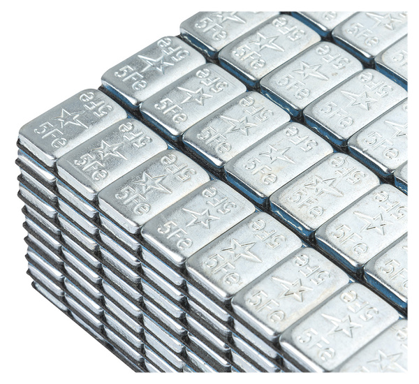 Ciężarki klejone Fe ocynk szeroka taśma 5g - 50 pasków FIVESTARS ROUND