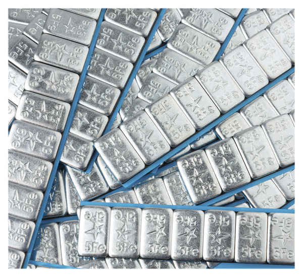 Ciężarki klejone Fe ocynk szeroka taśma 5g - 400 pasków FIVESTARS ROUND