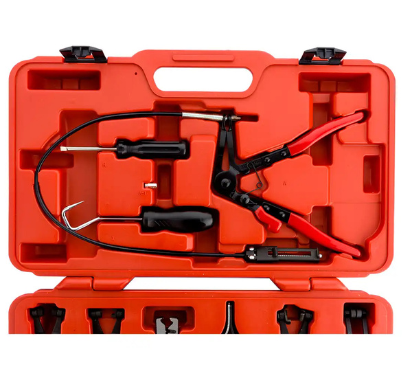 Szczypce do opasek zaciskowych BOXO zestaw 9el. z linką