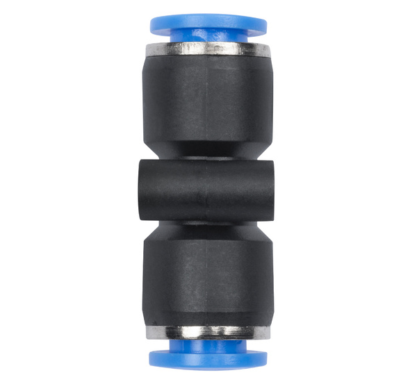 Złączka wtykowa prosta na wąż 6mm przelotka