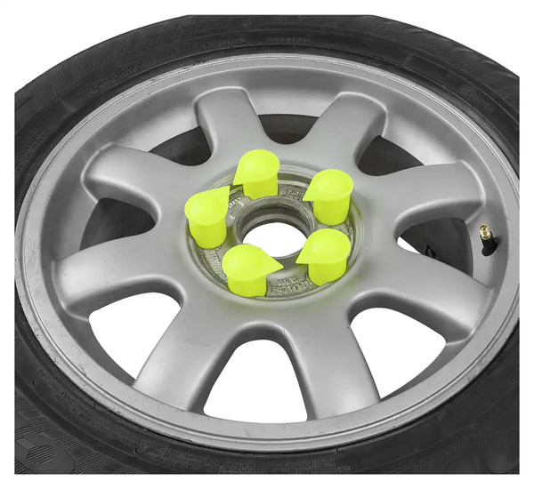 Nakładka Dust Cap - wskaźnik luźnej nakrętki do kół na kołpak 24mm - 10 szt
