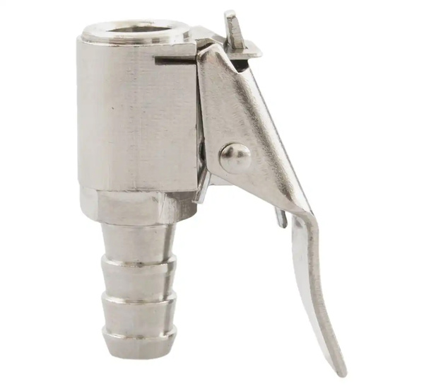 Końcówka z zaciskiem do pompowania 8mm Metalowa Zamknięta