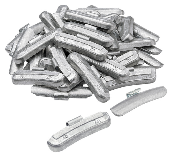 Ciężarki nabijane Zn do felg stalowych 40g - 50 szt. FIVESTARS