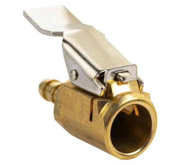 Końcówka z zaciskiem do pompowania 6mm EM otwarta