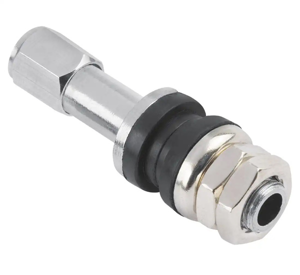 Zawory do kół motocyklowych bezdętkowe TR 43E chromowane - 10 szt.