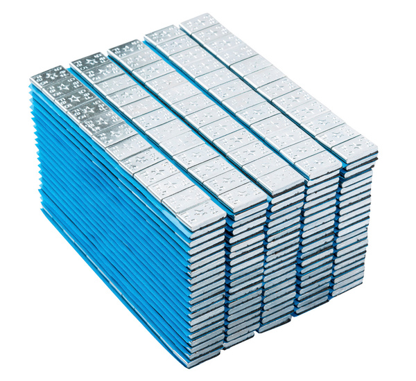 ZESTAW Ciężarki klejone Fe ocynk szeroka taśma 5g - 200 pasków FIVESTARS EDGY