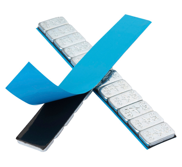 Ciężarki klejone Fe ocynk szeroka taśma 5g - 400 pasków FIVESTARS ROUND