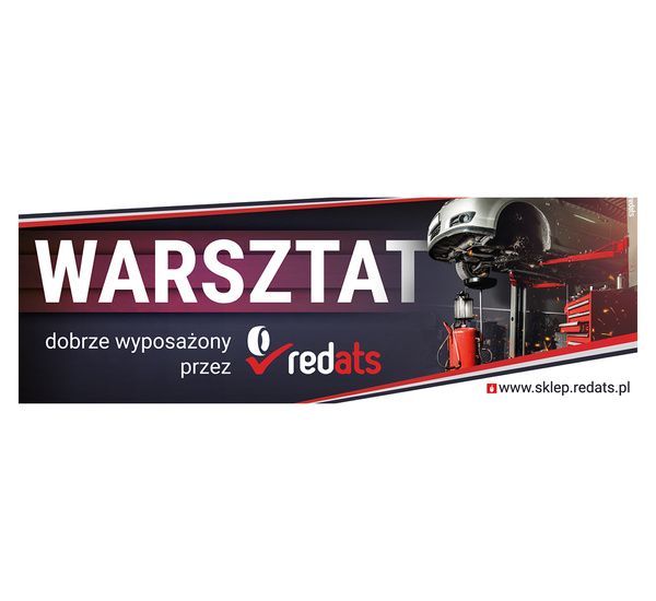 Baner reklamowy 300x100cm "Warsztat dobrze wyposażony"