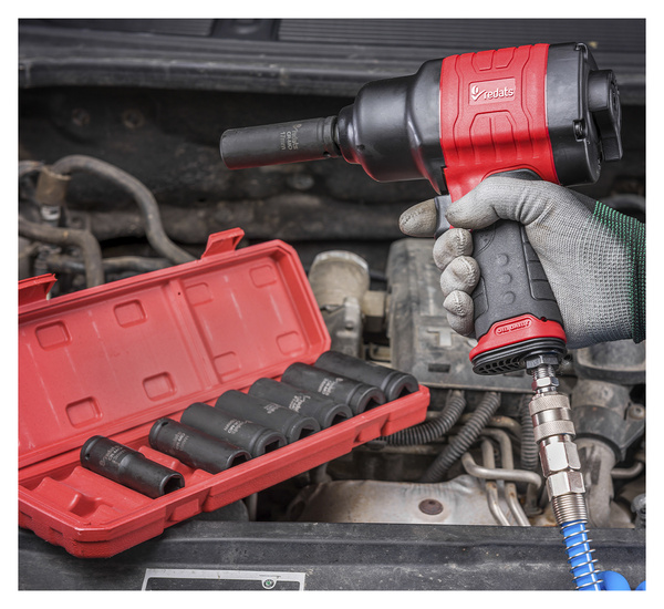 Klucz Pneumatyczny REDATS P-160 + Nasadki Udarowe REDATS