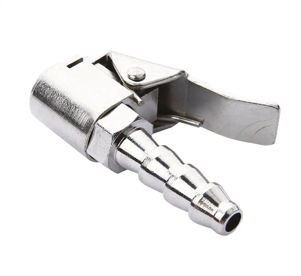 Końcówka z Zaciskiem do Pompowania 8mm Metalowa Długi Nypel