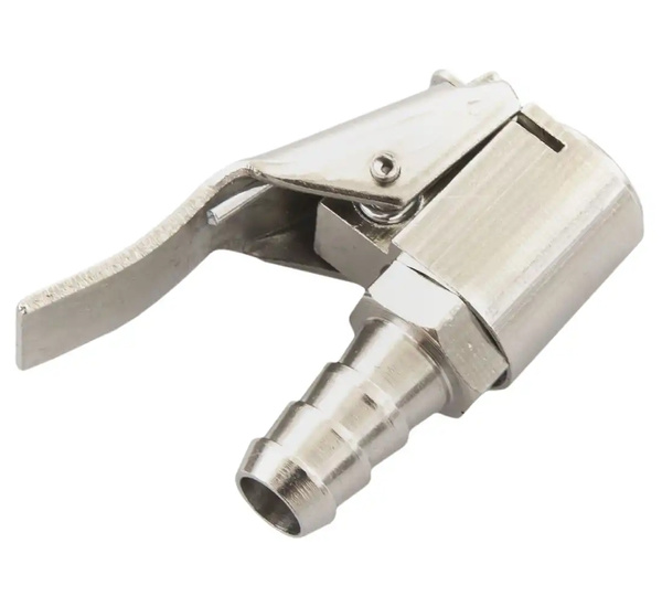 Końcówka z zaciskiem do pompowania 8mm Metalowa Zamknięta