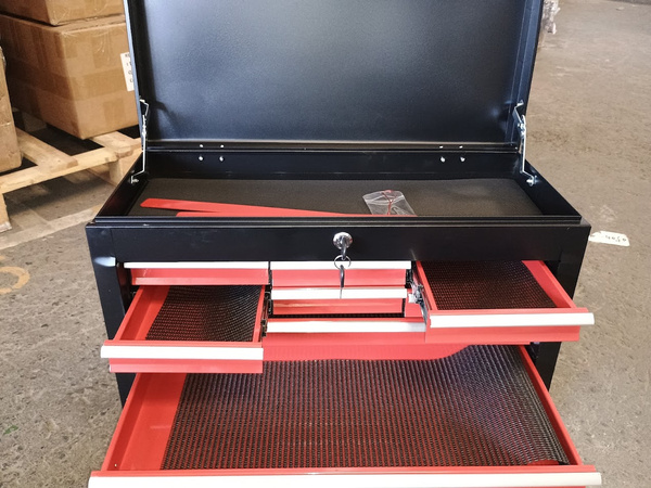 OUTLET Skrzynka narzędziowa REDATS pusta 9 szuflad Black