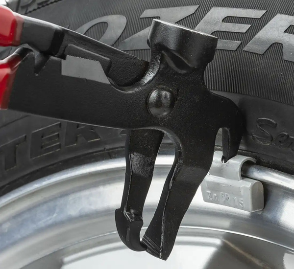 Szczypce do ciężarków nabijanych, cęgi wulkanizacyjne oksydowane