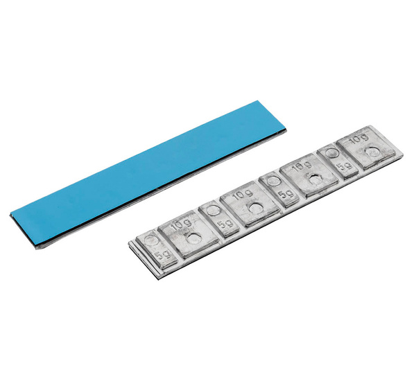 Ciężarki klejone Pb do felg aluminiowych SLIM 5/10g - 100 pasków TIP TOP