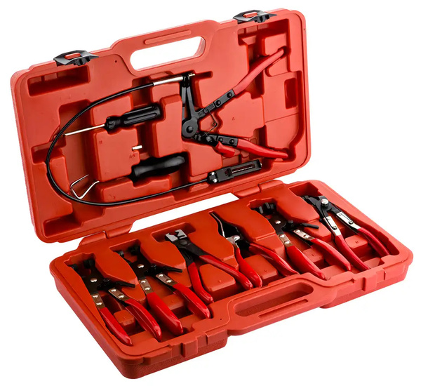 Szczypce do opasek zaciskowych BOXO zestaw 9el. z linką