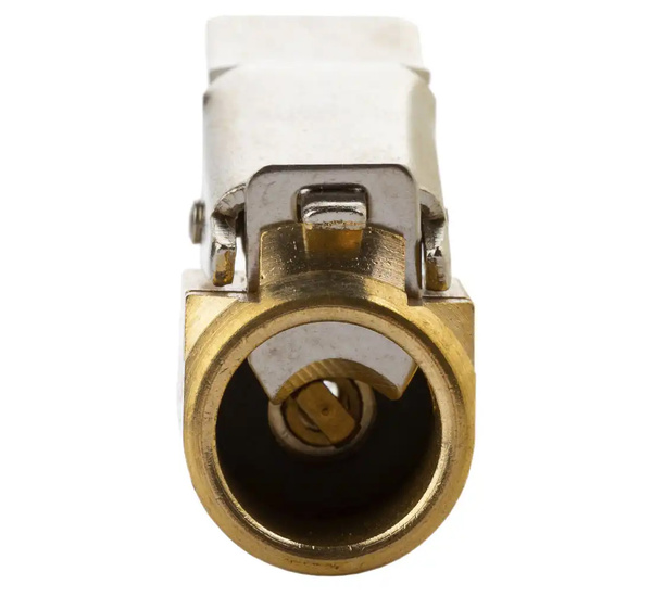 Końcówka z zaciskiem do pompowania 6mm EM otwarta