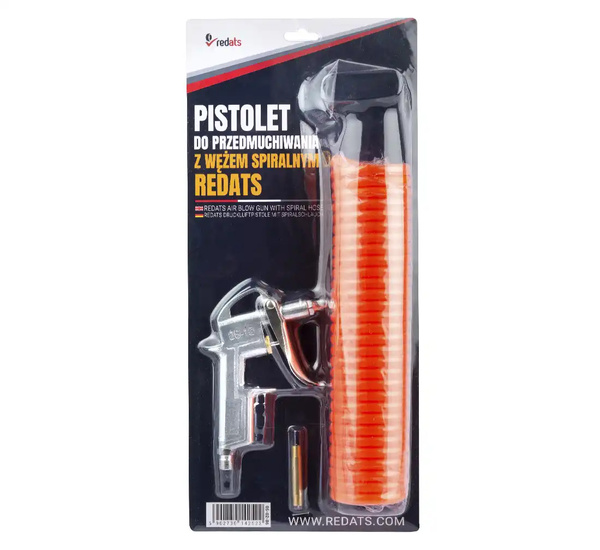 Pistolet do przedmuchiwania z wężem spiralnym REDATS