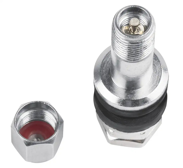 Zawory do kół motocyklowych bezdętkowe TR 43E chromowane - 10 szt.