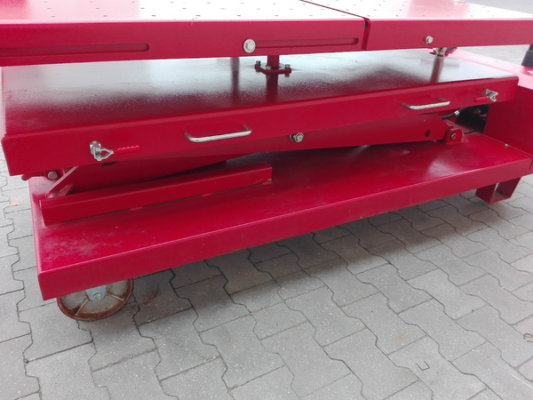 OUTLET Podnośnik nożycowy REDATS LE-220 do baterii, skrzyń biegów i silników, 1,2t